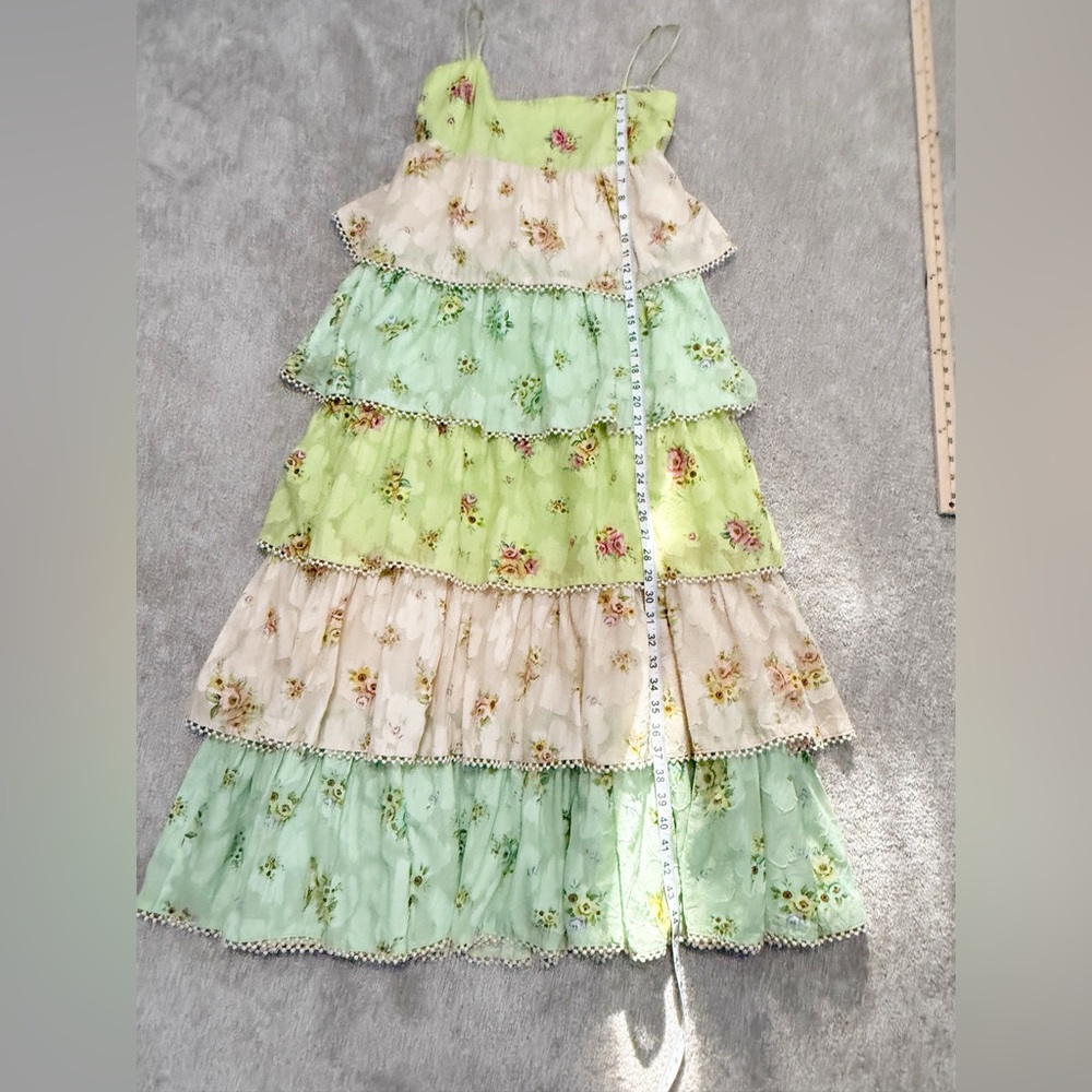 Alemais - Clementine Tiered Dress Multi Pastel Floral - size AUS 12 or US 8 - Picture 7 of 16